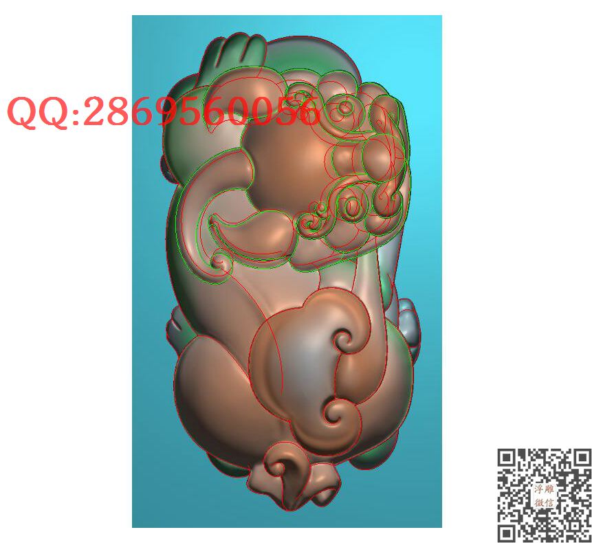 如意 貔貅 1_玉雕仿古挂件花件牌子46牌木雕图牙雕图46牌精雕图浮雕图